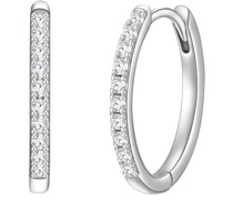 Creolen Sterling Silber Zirkonia in