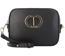 Umhängetasche Leder 19 cm Umhängetaschen Schwarz