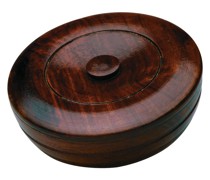 Sandalwood Herbal Shaving Hard-Soap in Wooden Bowl Seife 100 g