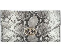 Clutch Tasche Leder 25,5 cm Schwarz