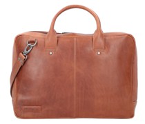 Navigator Aktentasche Leder 44 cm Laptopfach Laptoptaschen Braun