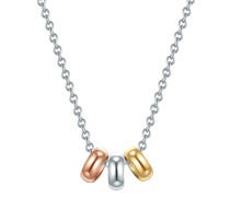 Halskette Sterling Silber in Silber/Gelbgold/Roségold Ketten