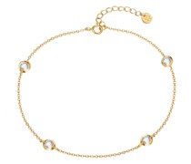 Fußkette Sterling Silber Zirkonia in Fußketten