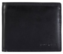Oxford Geldbörse RFID Leder 12 cm Portemonnaies Schwarz