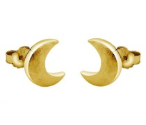 Ohrringe Stecker Halbmond Astro Look 925 Sterling Silber