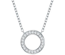 Halskette Sterling Silber verziert mit Kristallen von Swarovski® in silber Ketten