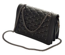 Stepptasche mit Nieten und Kettenhenkel Umhängetaschen