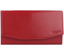 New Silk Geldbörse Leder 18 cm Portemonnaies Rot