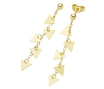 Ohrstecker mit Dreieck - Behängen, Gold 375 Ohrringe