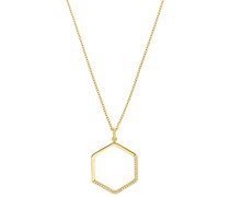Kette mit Anhänger für, 925 Sterling Silber vergoldet