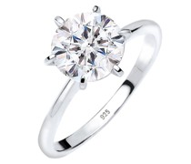 Ring Verlobungsring Kristalle 925 Silber Ringe