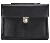 Aktentaschen Aktenmappe Leder 36 cm Laptoptaschen Schwarz