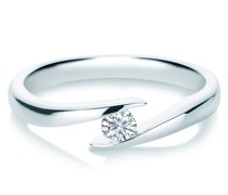 Diamant-Ring Weißgold Diamant in Ringe