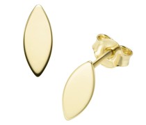 Ohrstecker navetteförmig, Gold 375 Ohrringe