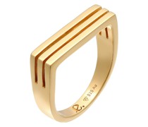 Ring Siegelring Rechteck Unisex 925 Silber rhodiniert Ringe