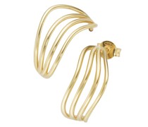 Ohrstecker geschwungen, durchbrochen, Gold 375 Ohrringe