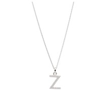 Kette Buchstabe Z mit Zirkonia Steine, Silber 925 Ketten