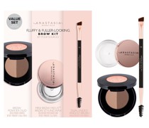 Fluffy & Fuller Looking Brow Kit Sets Paletten Dark Brown