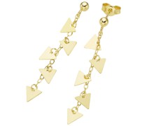 Ohrstecker mit Dreieck - Behängen, Gold 375 Ohrringe