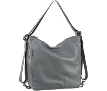 Handtasche Mellow Leather Hobo Backpack FZT72 Handtaschen Grau