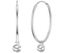 Creolen Kreis Sterling Silber in