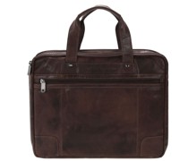 Bronco Business Handtasche Leder 36 cm Laptoptaschen Braun