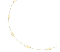 Collier mit navetteförmigen Elementen, Gold 375 Ketten