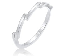Ring Zick Zack Form Trend Basic 925 Sterling Silber Ringe