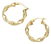 Creolen glänzend,Gold 375 Gold
