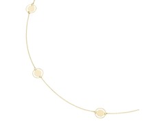 Collier mit Cut-Out-Muster, Gold 375 Ketten