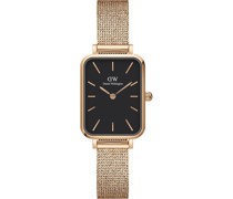Quadro Pressed Melrose Uhr (mit rosegoldenem Mesh-Armband)uhren Schwarz