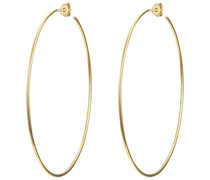 Creolen Sterling Silber in Gelbgold Ohrringe
