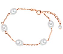 Perlen-Armband Sterling Silber Süßwasser-Zuchtperlen Armbänder & Armreife