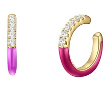 Ohrklemme Sterling Silber Zirkonia in Gelbgold Ohrringe