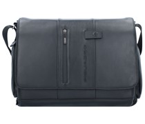 Urban Messenger Leder 43 cm Laptopfach Laptoptaschen Schwarz