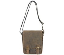 Vintage Umhängetasche Leder 25 cm Umhängetaschen Braun