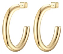 Creolen Sterling Silber in Gelbgold Ohrringe