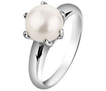 Ring Silberring Süßwasserzuchtperle Klassik 925 Silber Ringe