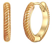 Creolen Sterling Silber in Gelbgold Ohrringe