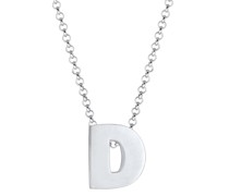 Halskette Buchstabe D Initialen Trend Minimal 925 Silber Ketten