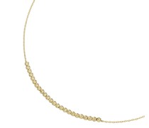 Collier mit diamantierten Kügelchen, Gold 375 Ketten