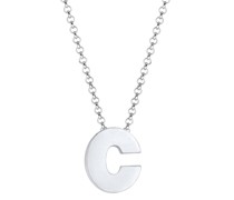 Halskette Buchstabe C Initialen Trend Minimal 925 Silber Ketten
