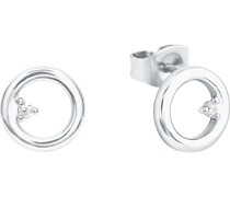 -Ohrstecker 925er Silber 2 Zirkonia One Size 87773108 Ohrringe Weiss