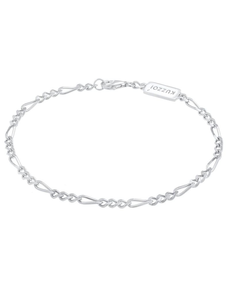 335107 Kuzzoi Silberarmband Herrenarmband aus massivem 925er Sterling Silber Breite 18 mm 