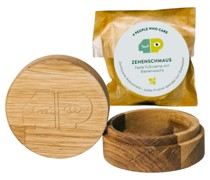 Feste Fußcreme als Nachfüller inklusive Eichenholzdose - Naturkosmetik & plastikfrei Geschenksets 30 g