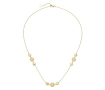 Collier Ankerkette mit Zwischenteilen in glanz und gebürstet, Gold 375 Ketten