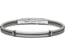 -Armband Textil, 925er Silber, Metall Grau 32020845 Armbänder & Armreife