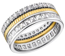 Ring für, Sterling Silber 925 teilvergoldet, Zirkonia (synth.) Ringe