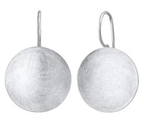 Ohrringe Basic Geo Kreis Brushed Trend 925 Sterling Silber