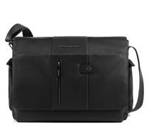 Brief Messenger 41 cm Laptopfach Laptoptaschen Schwarz